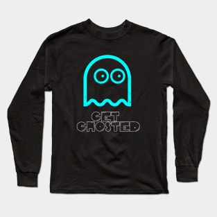 Get Ghosted Funny Retro Video Game Ghost Long Sleeve T-Shirt